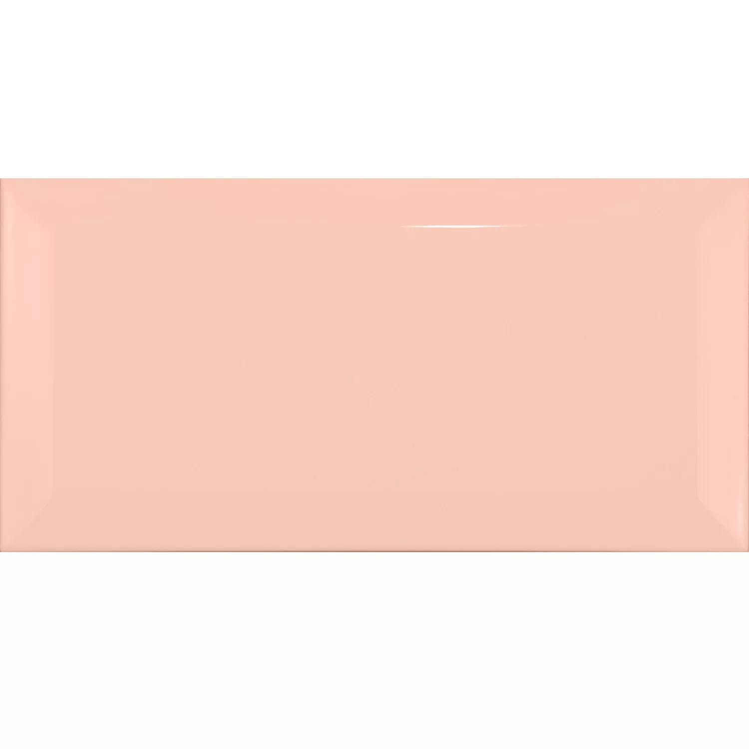 Carrelage métro Orange Brillant 7,5x15 cm Avec Facette Pitcox Salmon