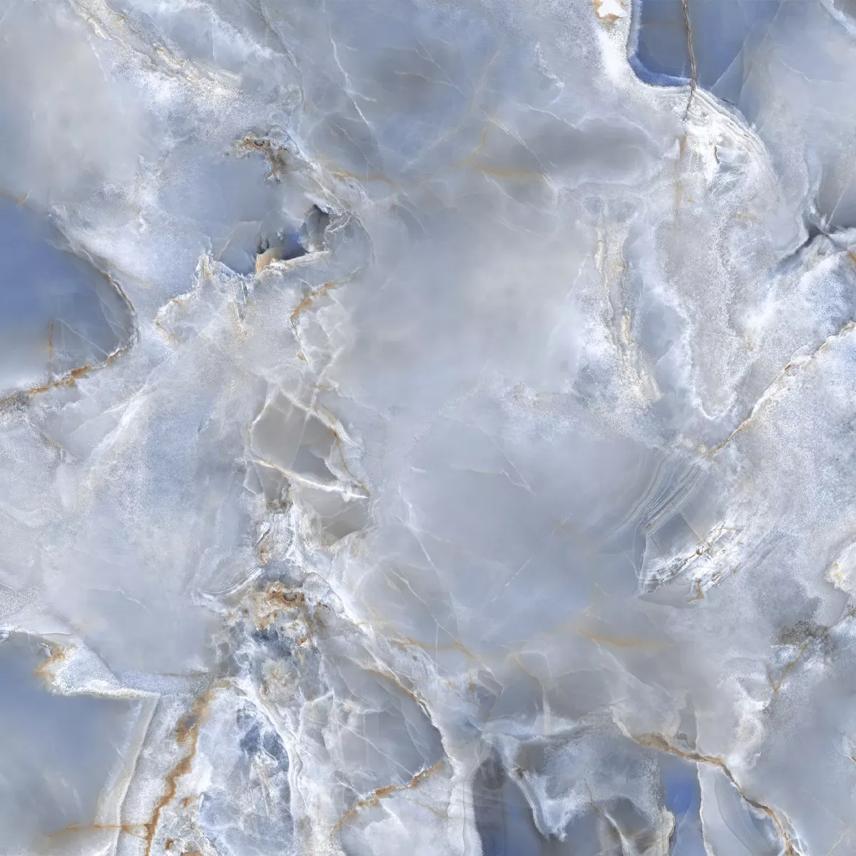 New York Bleu Poli Brillant 60x60 cm