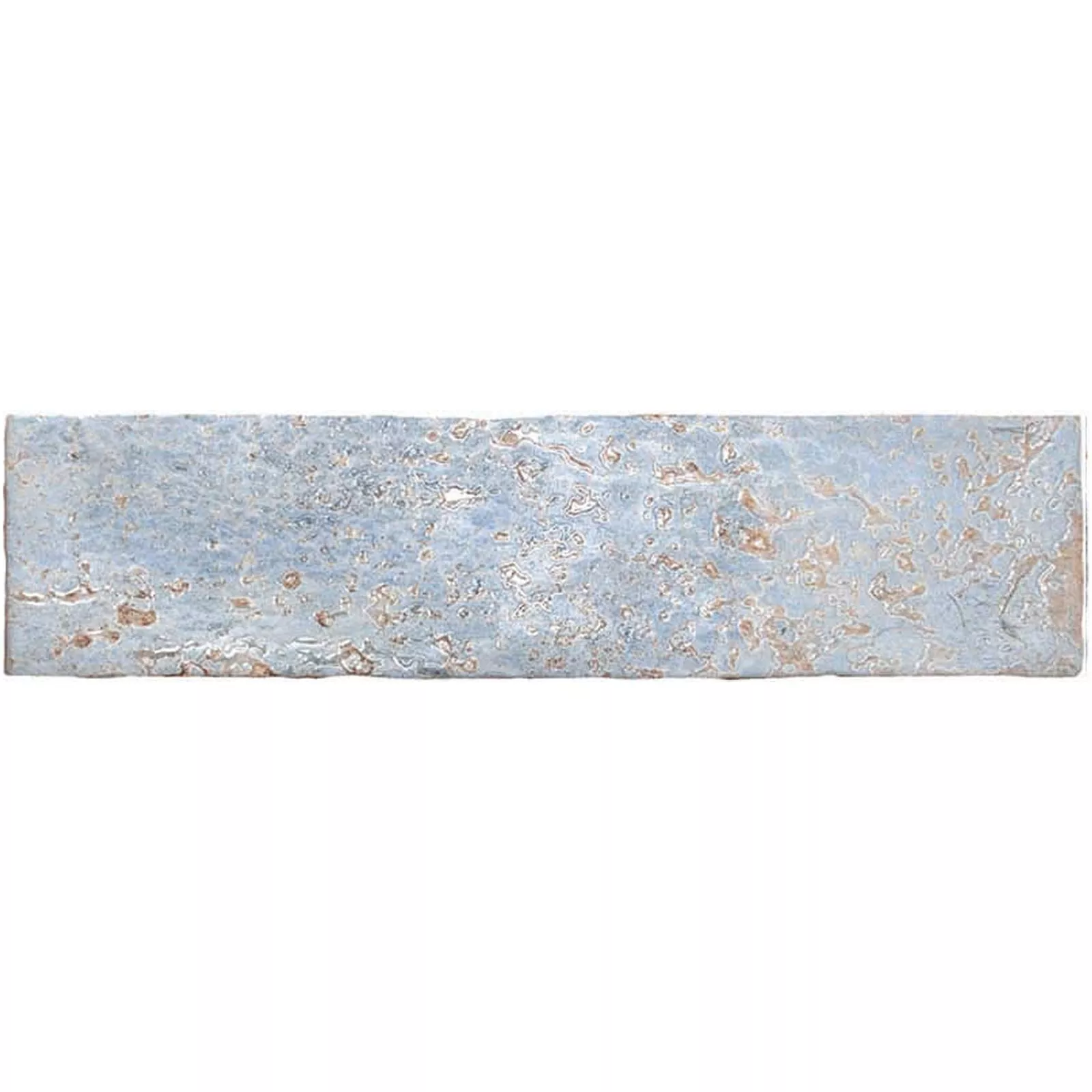 Carrelage Mural Wilhelmsburg Ondulé 7,5x30cm Bleu Clair