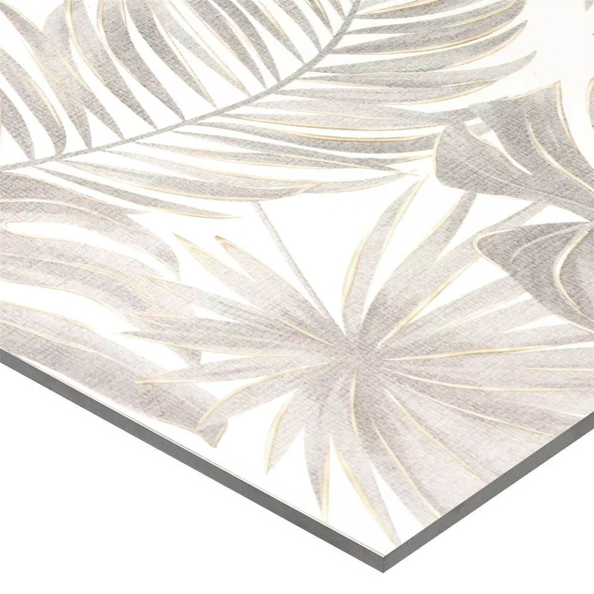 Carrelage Mural Maldives Floral 30x60cm Gris