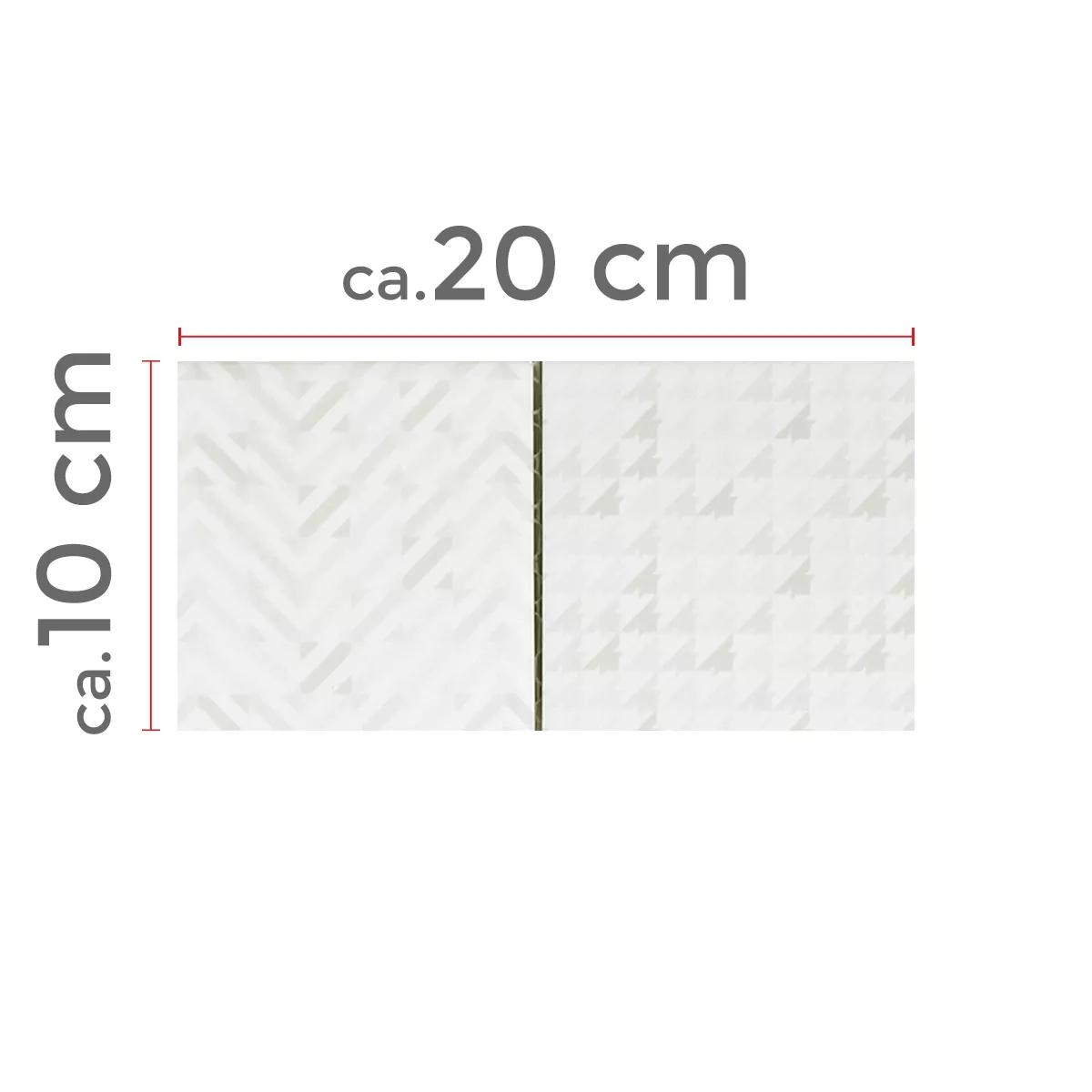 Échantillon Mosaïque Céramique Ciment Optique Geo Blanc