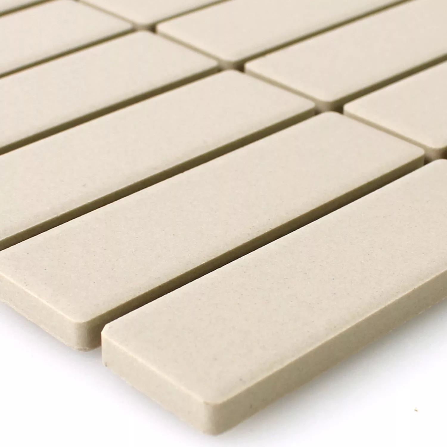 Mosaïque Céramique Beige Clair/gris - Mat - 306x306mm - Pour Salle De Bain, Douche