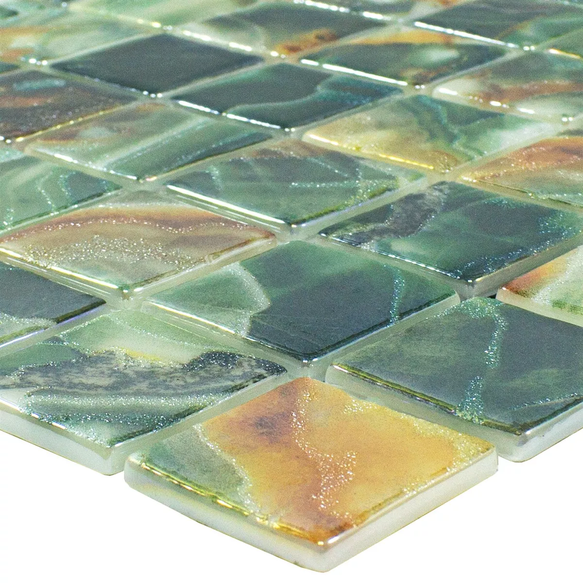 Verre Pool Mosaïque Carrelage Carolina Vert Émeraude