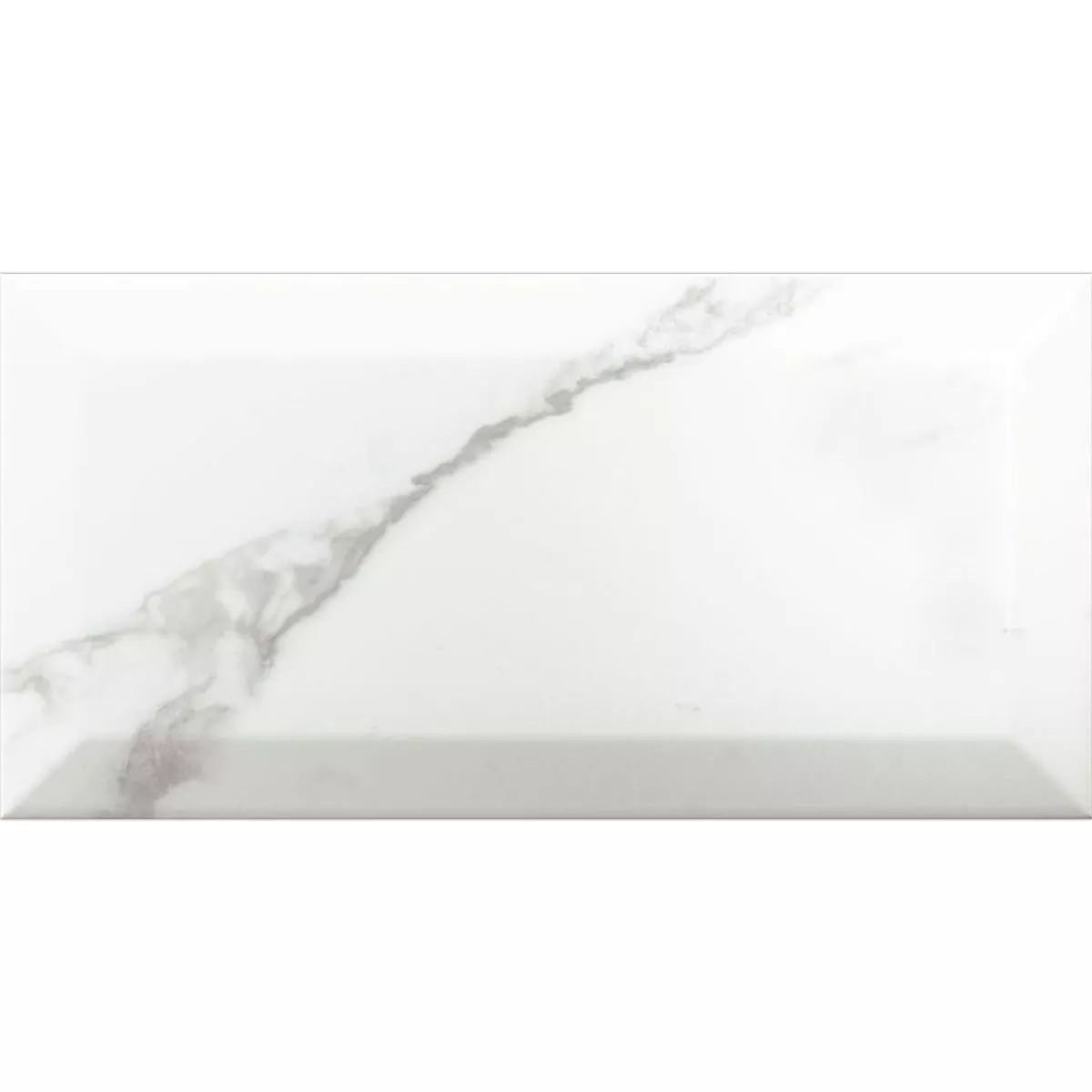 Metro Carrelage Mural Girona Marbre Optique Avec Facette Blanc Mat 10x20cm Metro Carrelage Mural Girona Marbre Optique Avec Facette Blanc Mat 10x20cm