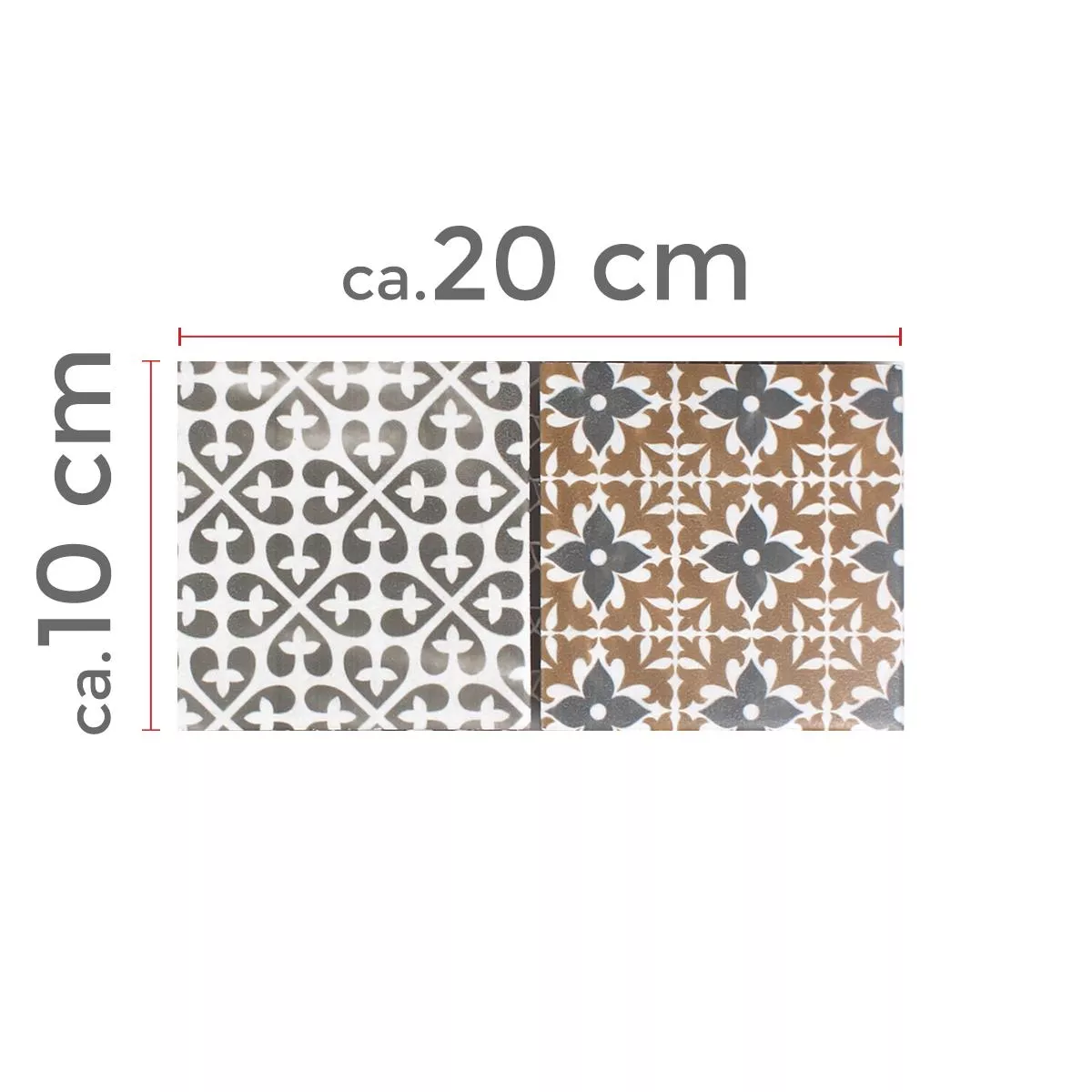 Échantillon Mosaïque Carrelage Céramique Campeche Optique de Ciment