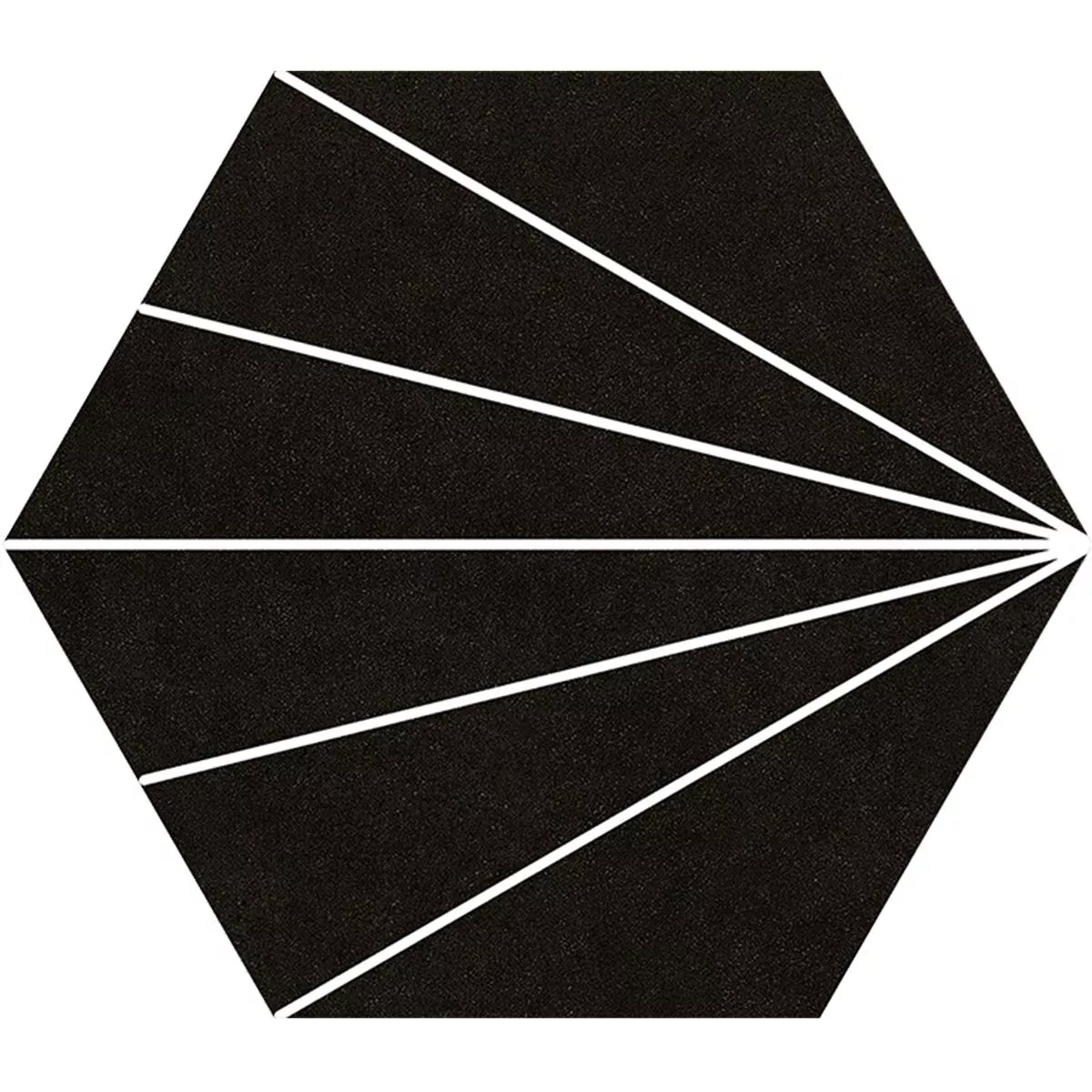 Grès Cérame Pleine Masse Carrelage Millennium Hexagone 3D Optique Noir 22,5 x 25,9cm Grès Cérame Pleine Masse Carrelage Millennium Hexagone 3D Optique Noir 22,5 x 25,9cm