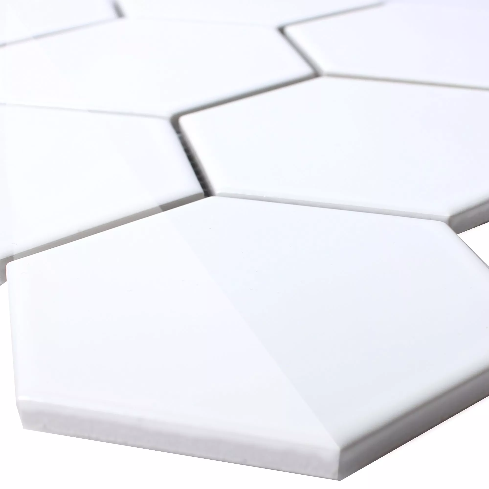 Mosaïque Céramique Hexagonale Vert Brillant 11K-SAN5 – Pour Mur, Salle De Bain, Extérieur