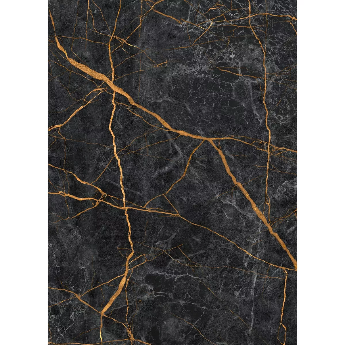 Epos Schwarz Gold Matt 60x120 cm