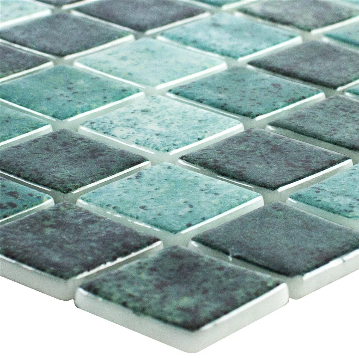 Mosaïque verre pour piscine Baltic Vert 25x25mm Mosaïque verre pour piscine Baltic Vert 25x25mm