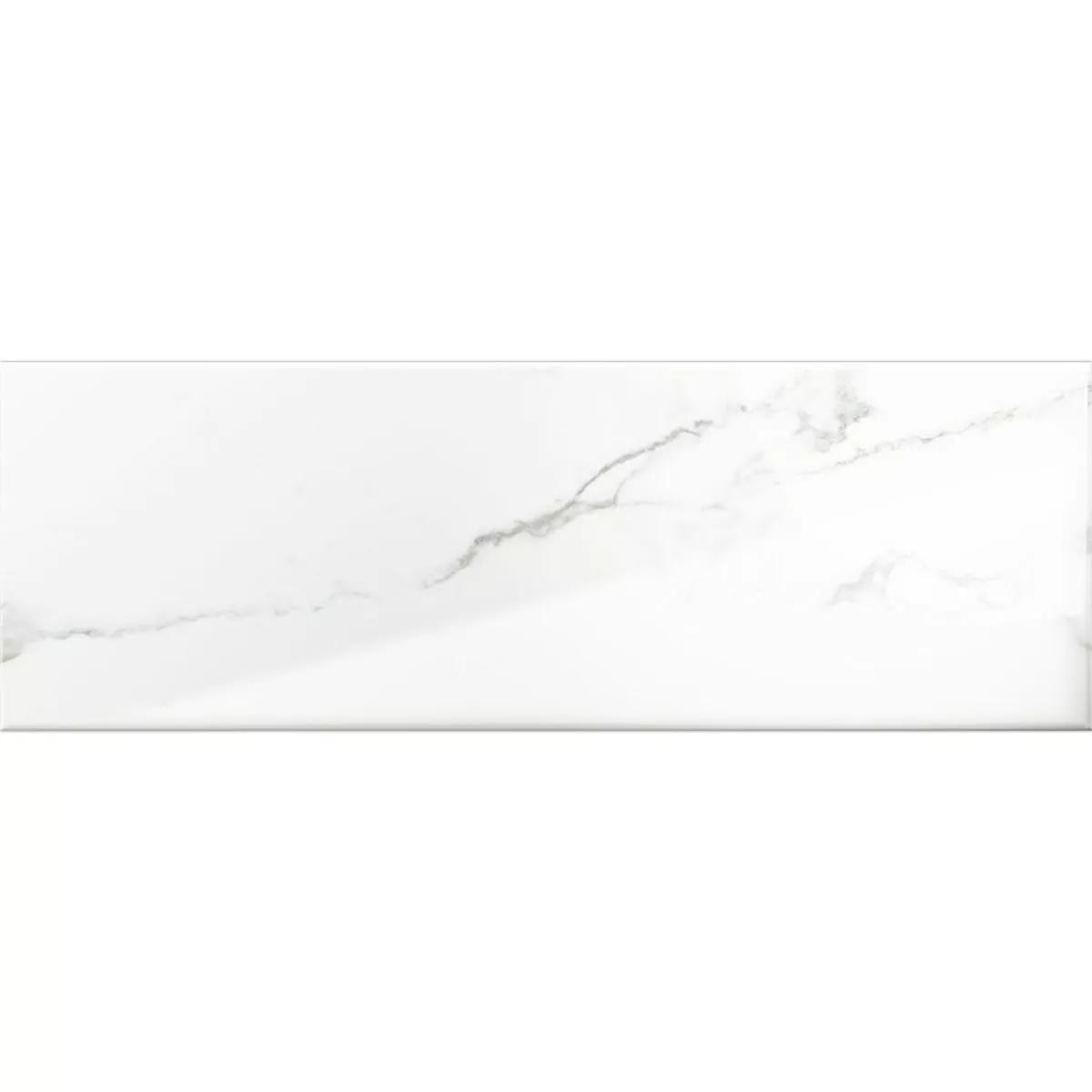 Metro Carrelage Mural Girona Marbre Optique Blanc Brillant 10x30cm Metro Carrelage Mural Girona Marbre Optique Blanc Brillant 10x30cm