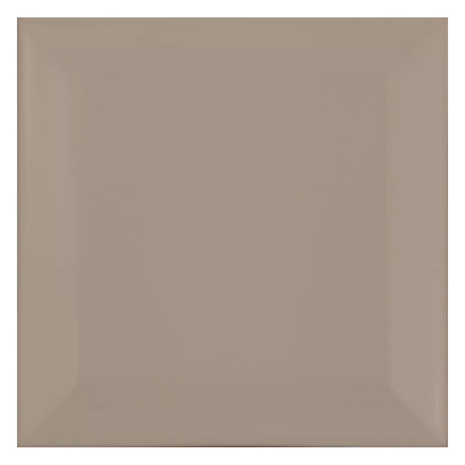Carrelage métro Brun Mat 10x10 cm Avec Facette Catarina Mink