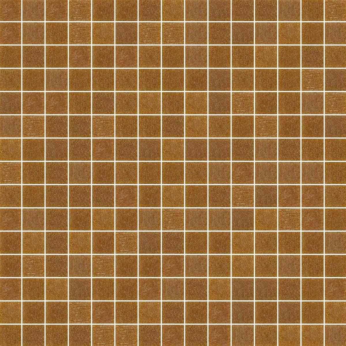 Mosaïque En Verre Tuile Trend-Vi Vitreo 183 Brun 20x20mm