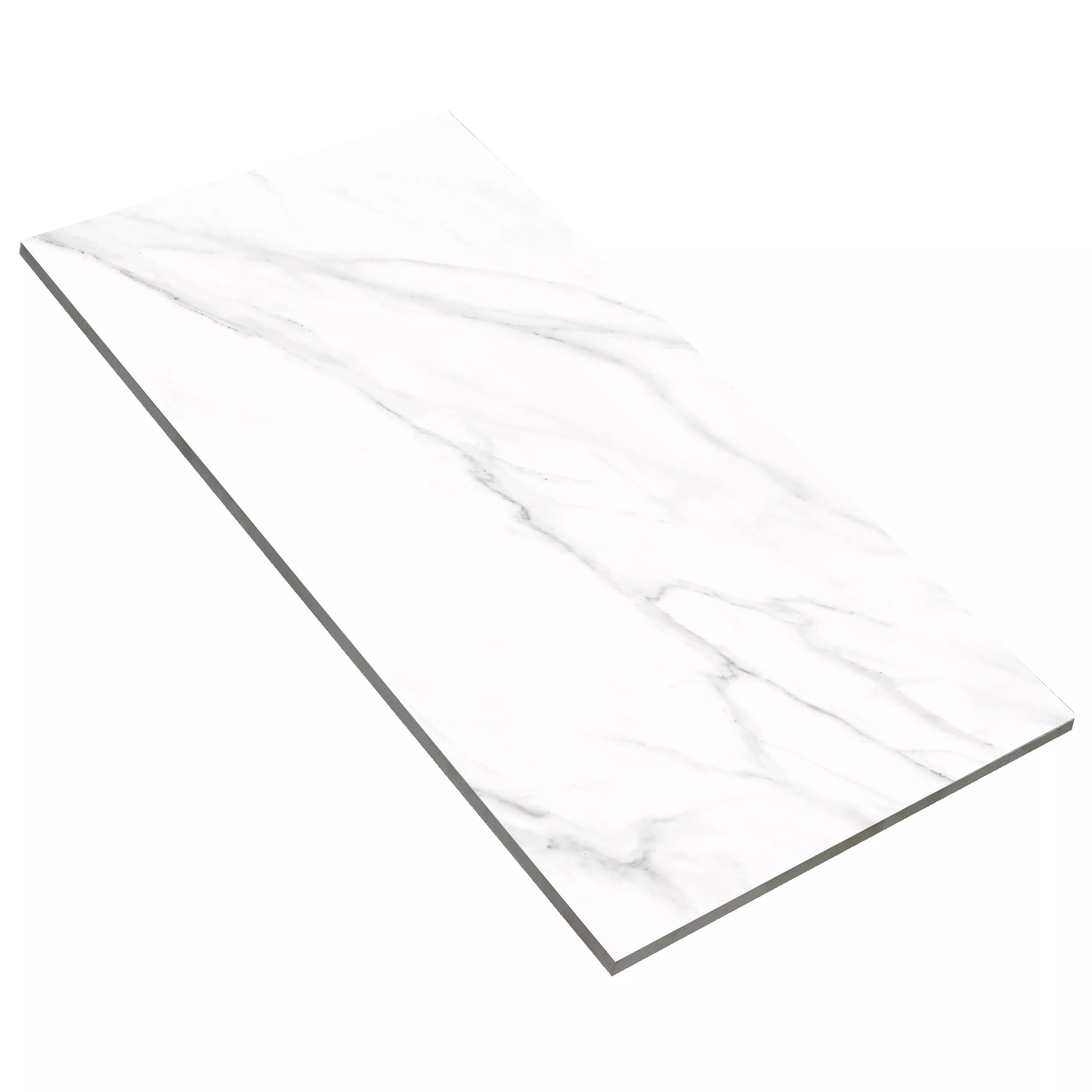 Carrelage Sol Et Mur Arcadia Marbre Optique Mat Blanc 60x120cm