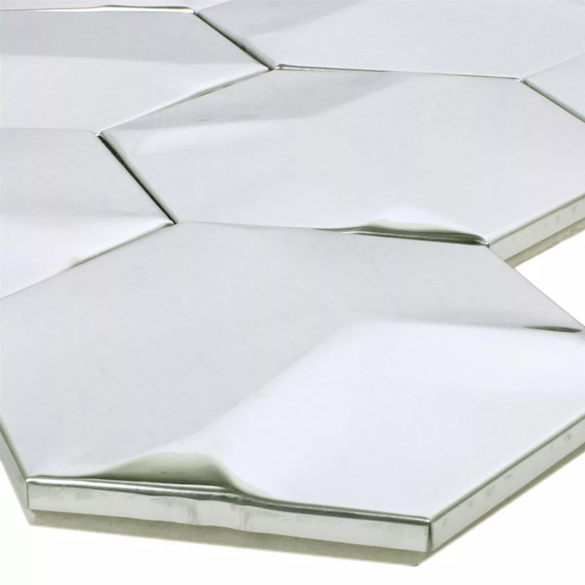 Mosaïque Acier Inoxydable Contender Hexagonee Brillant