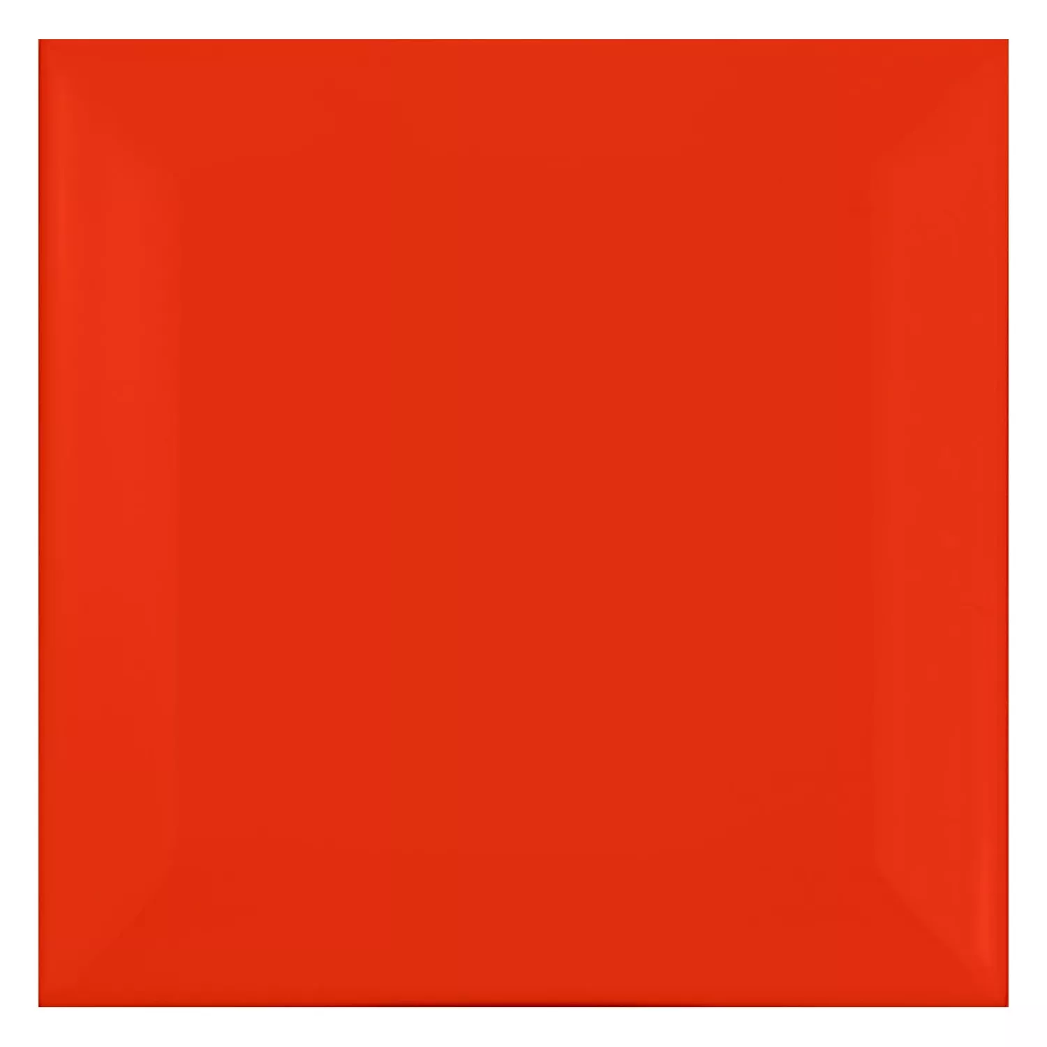 Carrelage métro Rouge Mat 10x10 cm Avec Facette Catarina Rojo
