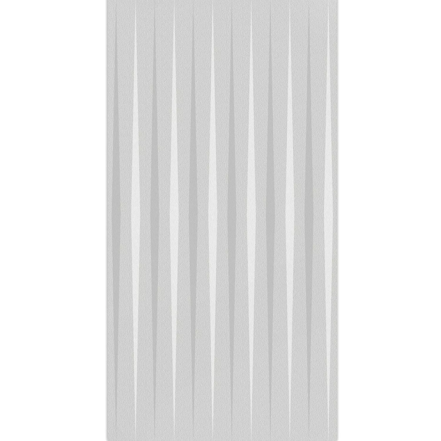 Carrelage Mural Vulcano Stripes Décor Rectifié Gris Clair 60x120cm
