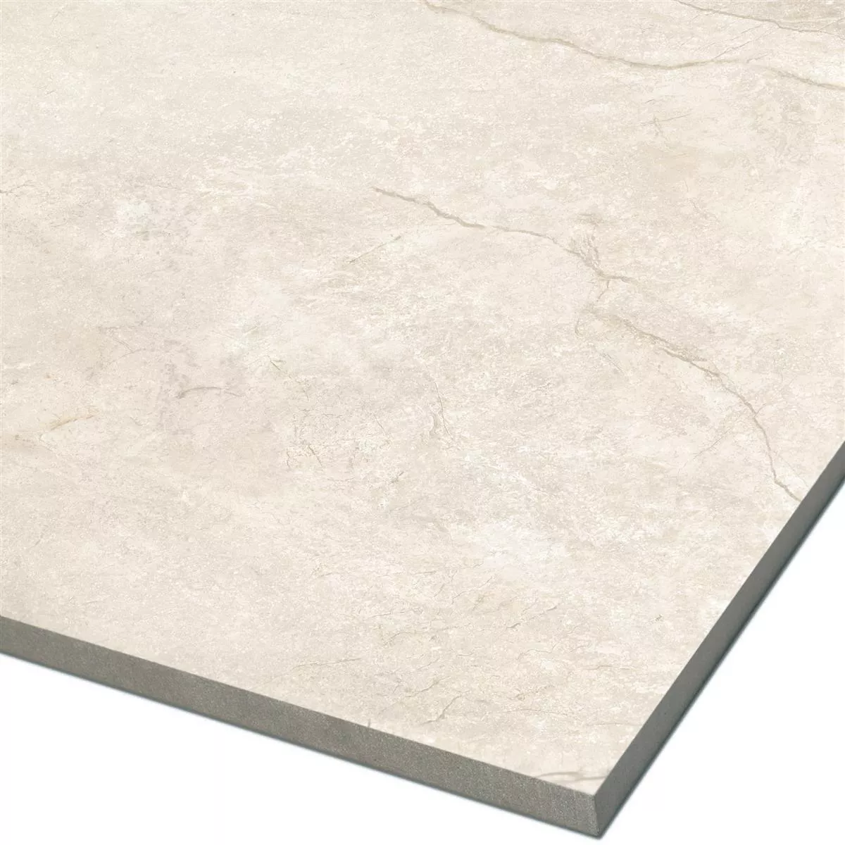 Échantillon Carrelage Sol Et Mur Pangea Marbre Optique Poli Brillant Cream 60x60cm