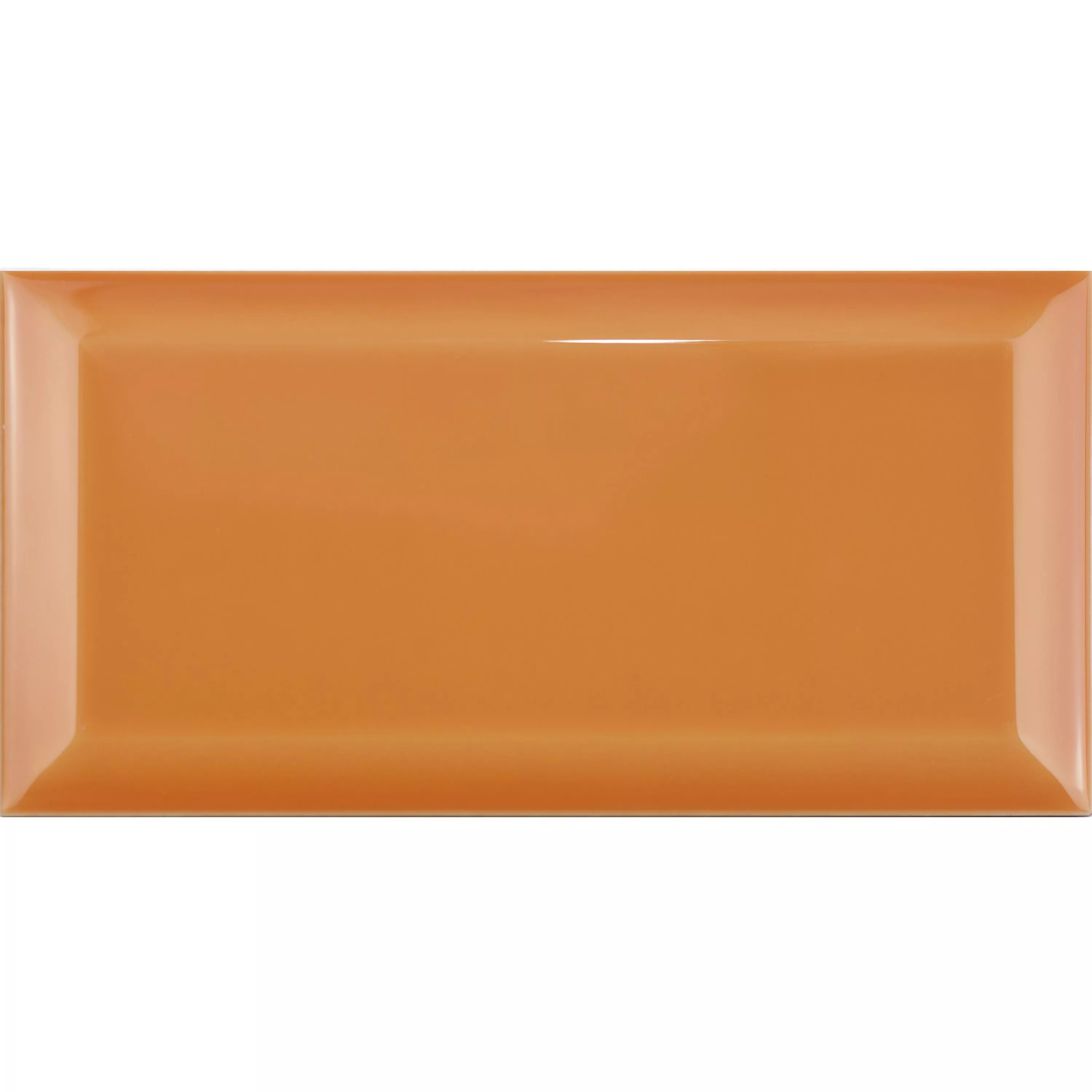 Metro Carrelage Mural Brussel Avec Facette 10x20x0,7cm Naranja Metro Carrelage Mural Brussel Avec Facette 10x20x0,7cm Naranja