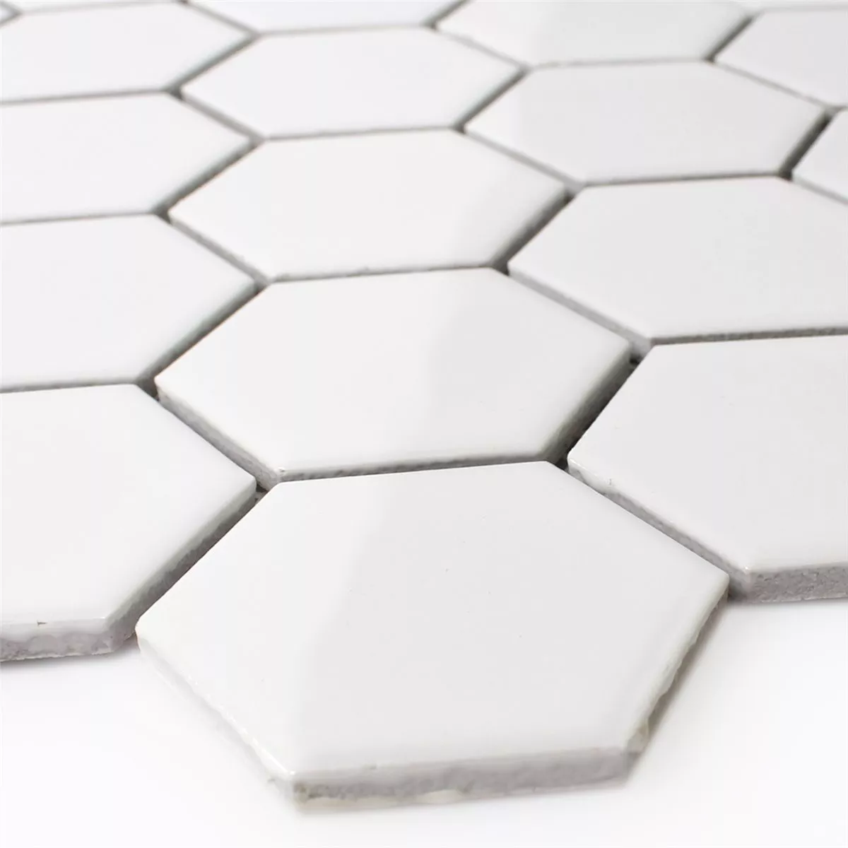 Bordure Céramique Blanc Brillant 35x300mm - Pour Cuisine, Salle De Bain, Mur - Neuf