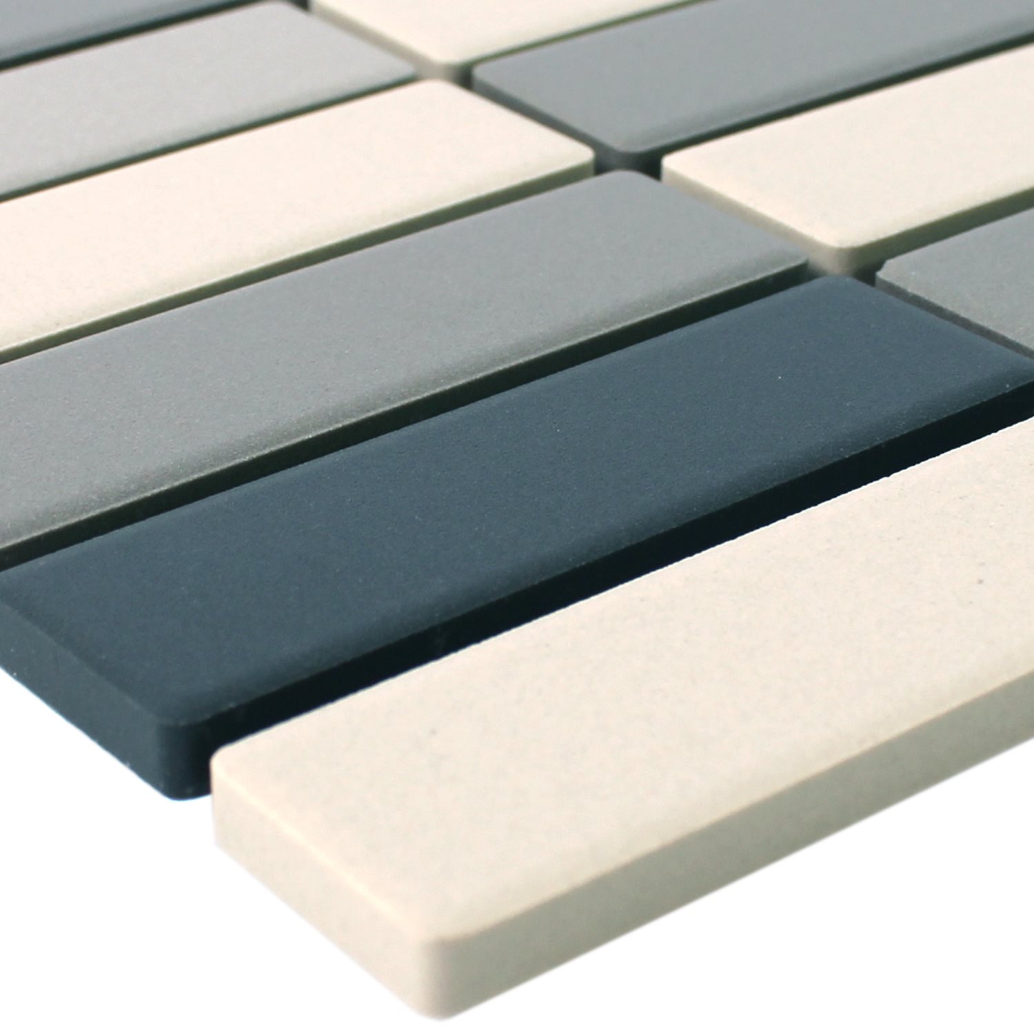 Échantillon Mosaïque Céramique Multimix Bleu Gris Mix