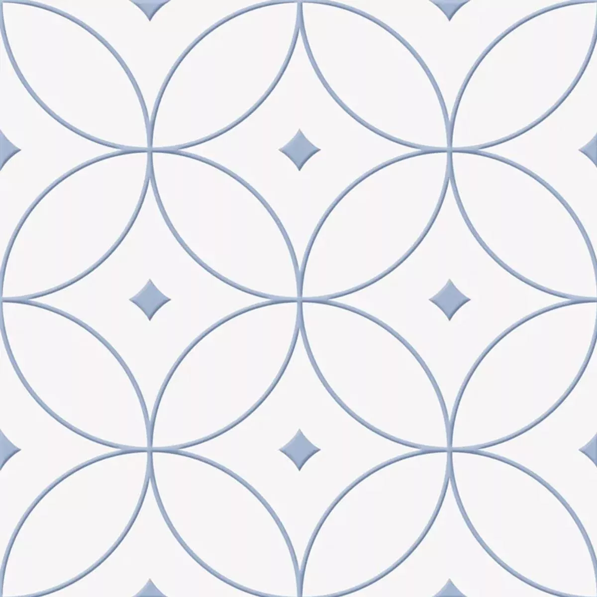 Skyros Bleu Blanc 25x25 cm