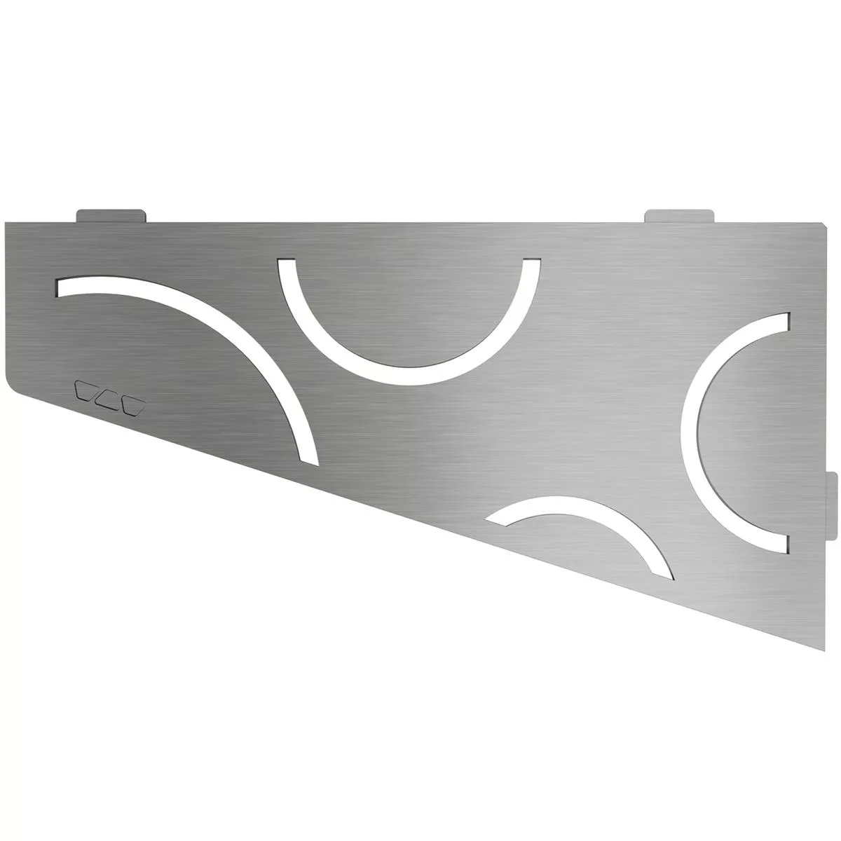 Etagère murale étagère de douche Schlüter carrée 15,4x29,5cm Curve argent