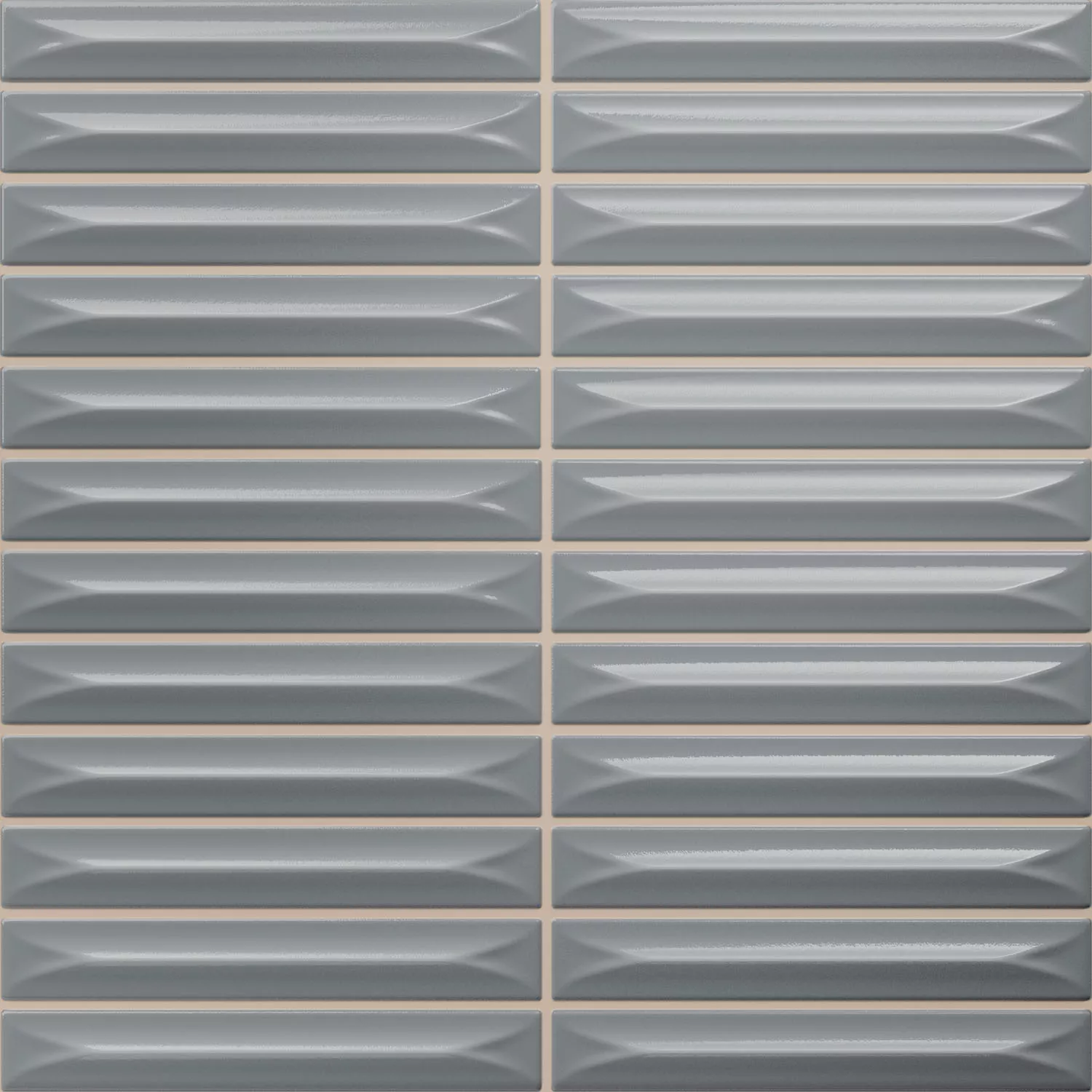 Bevel Gris Brillant Bâtonnet 20x20 cm