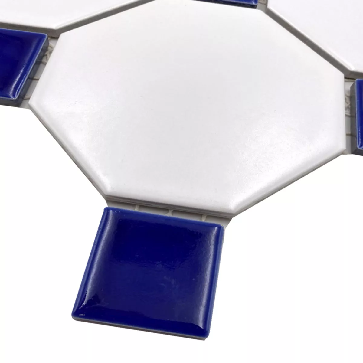 Céramique Mosaïque Carrelage Octogone Belami Blanc Bleu