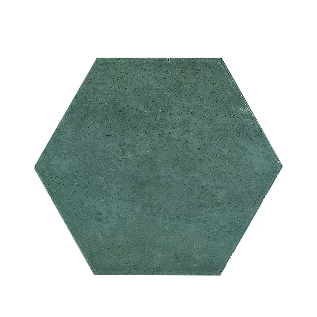 Lorino Vert Brillant Hexagone 18,2x21 cm