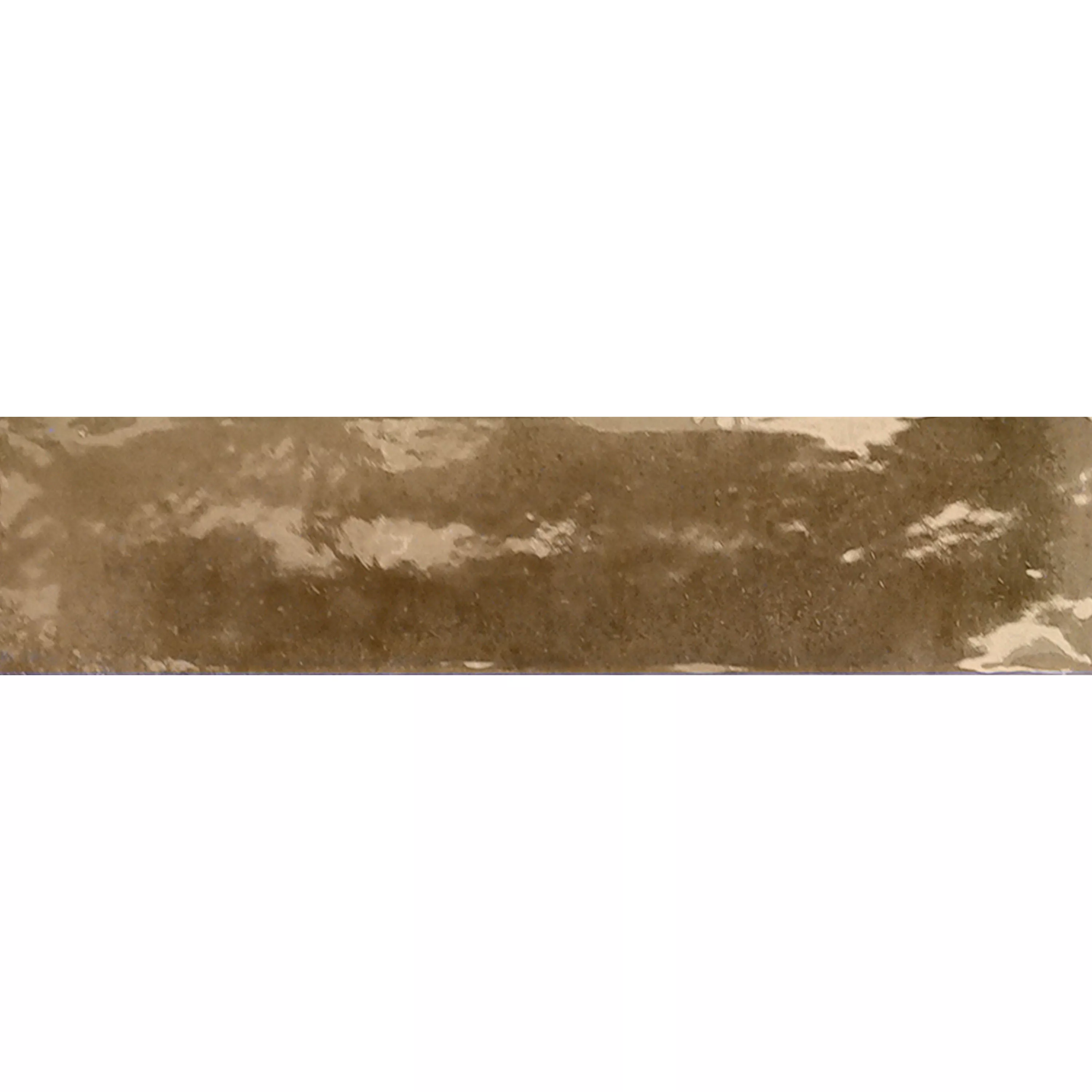 Carrelage Mural Laguna Brillant Ondulé Brun 6x24cm Carrelage Mural Laguna Brillant Ondulé Brun 6x24cm