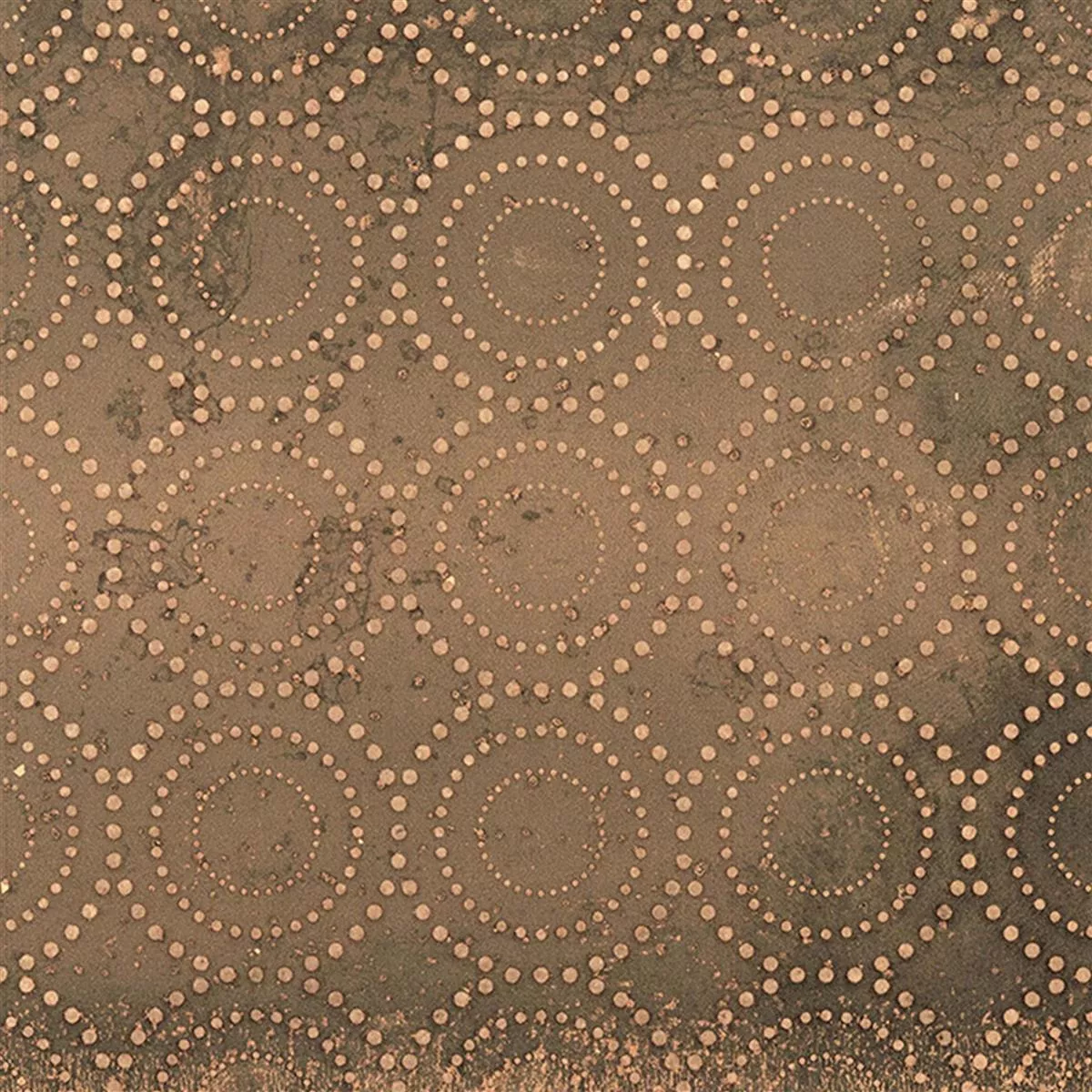 Échantillon Carrelage Sol Et Mur Chicago Métaloptique Bronze R9 - 18,5x18,5cm - 4