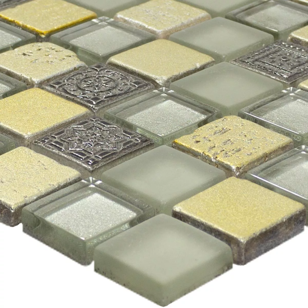 Verre Pierre Naturelle Mosaïque Carrelage Shibuya Or Beige Brun Verre Pierre Naturelle Mosaïque Carrelage Shibuya Or Beige Brun