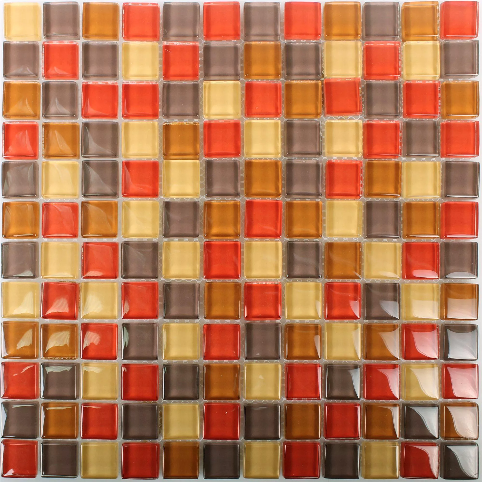 Échantillon Mosaïque Verre  Rouge Mix