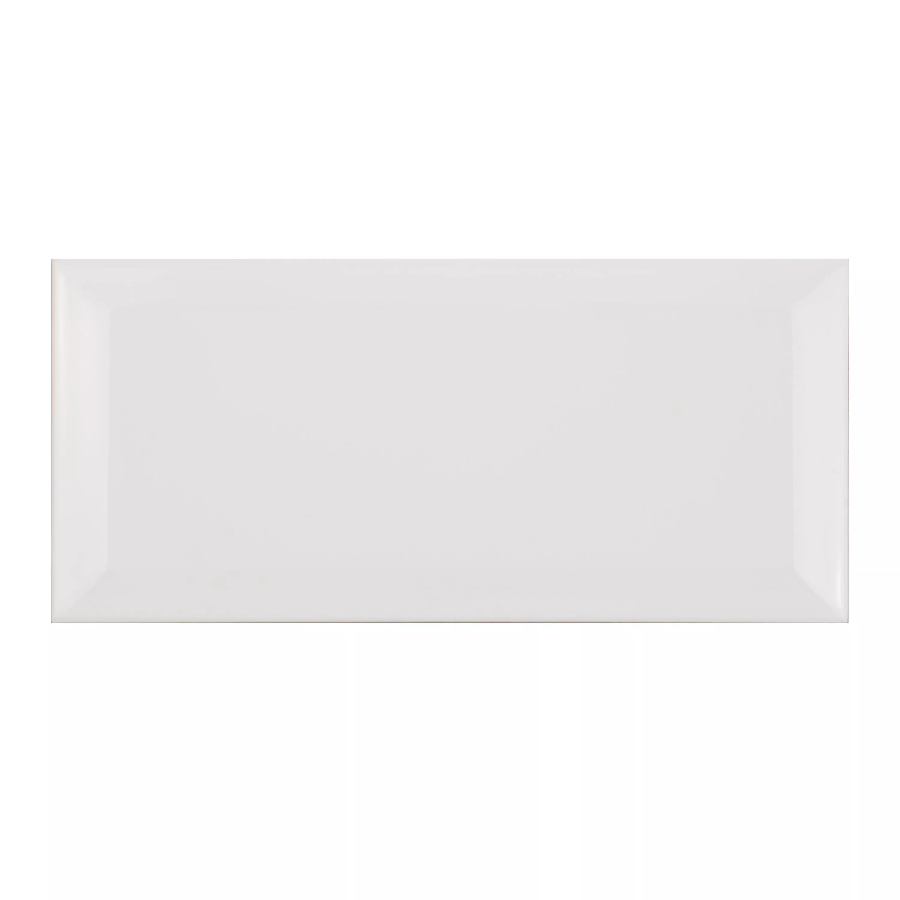 Échantillon Metro Carrelage Mural Brasilia Avec Facette 7,5x15x0,7cm Blanco Mat