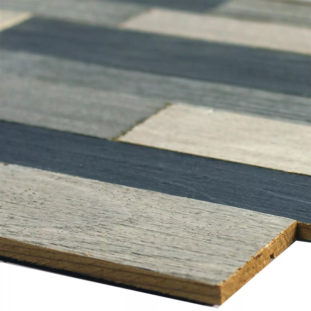 Mosaïque Carrelage Bois Paris Pattern Auto Adhésif Gris Mix Mosaïque Carrelage Bois Paris Pattern Auto Adhésif Gris Mix