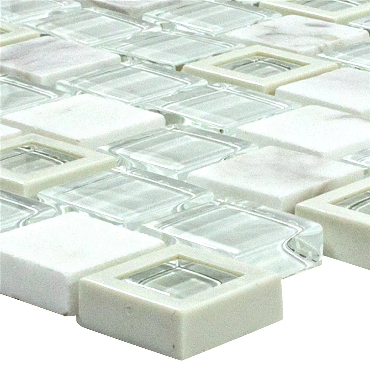 Verre Plastique Natural Mosaïques Pierre Lunaquell Blanc Verre Plastique Natural Mosaïques Pierre Lunaquell Blanc