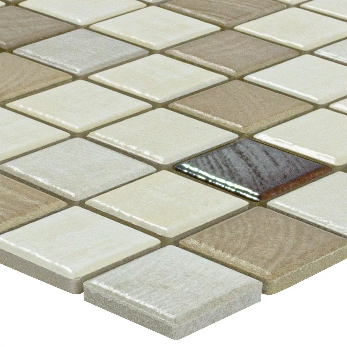 Céramique Mosaïque Carrelage Luminara Imitation Bois Brun Argent Céramique Mosaïque Carrelage Luminara Imitation Bois Brun Argent