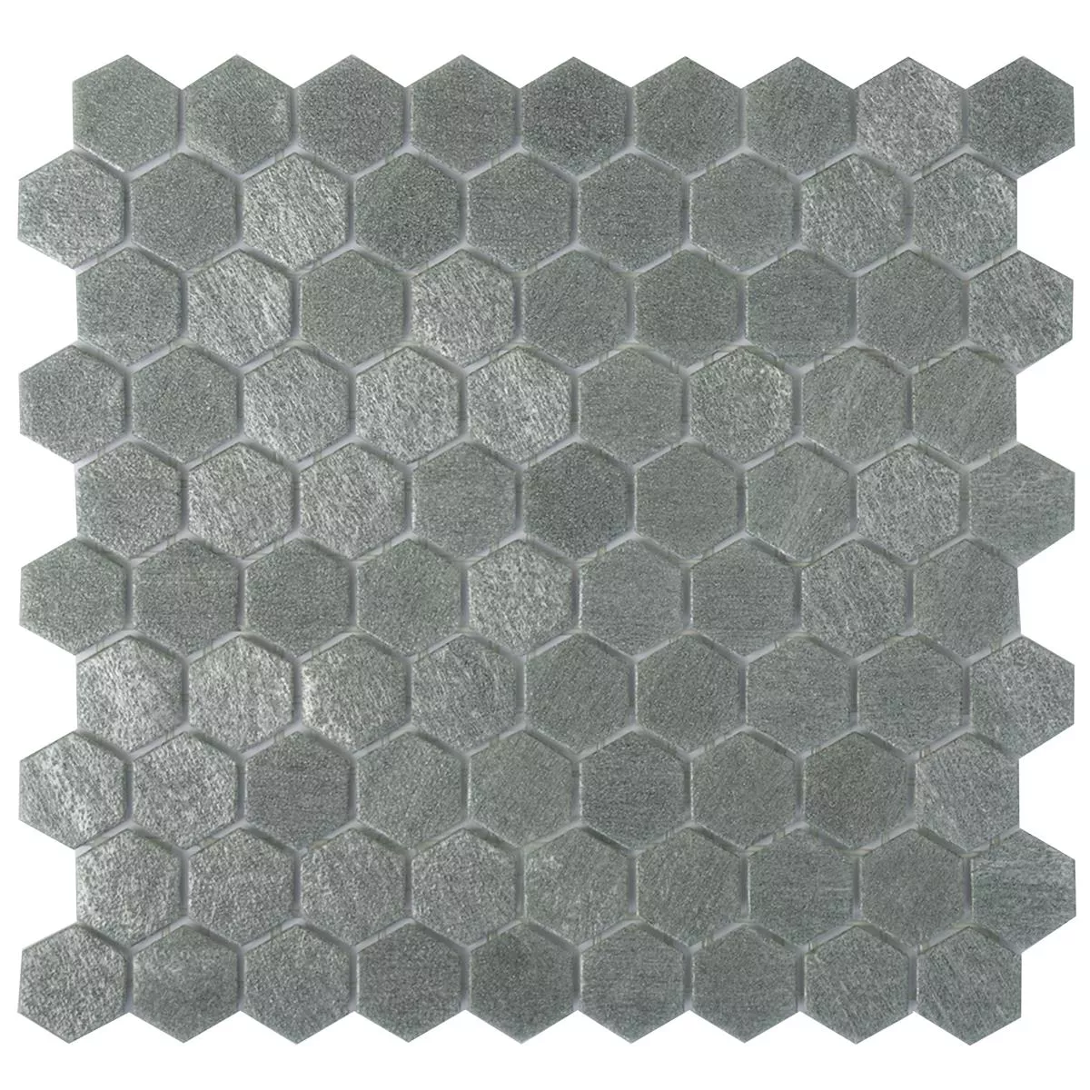 Mosaïque En Verre Carrelage Trend-Vi Hexagonal 2102 Gris Clair