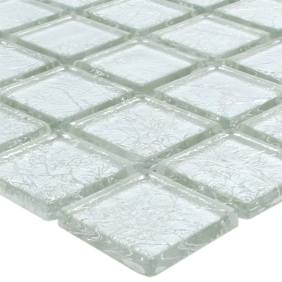 Carrelage Mosaïque Verre Lucca Argent 23x23x4mm Carrelage Mosaïque Verre Lucca Argent 23x23x4mm