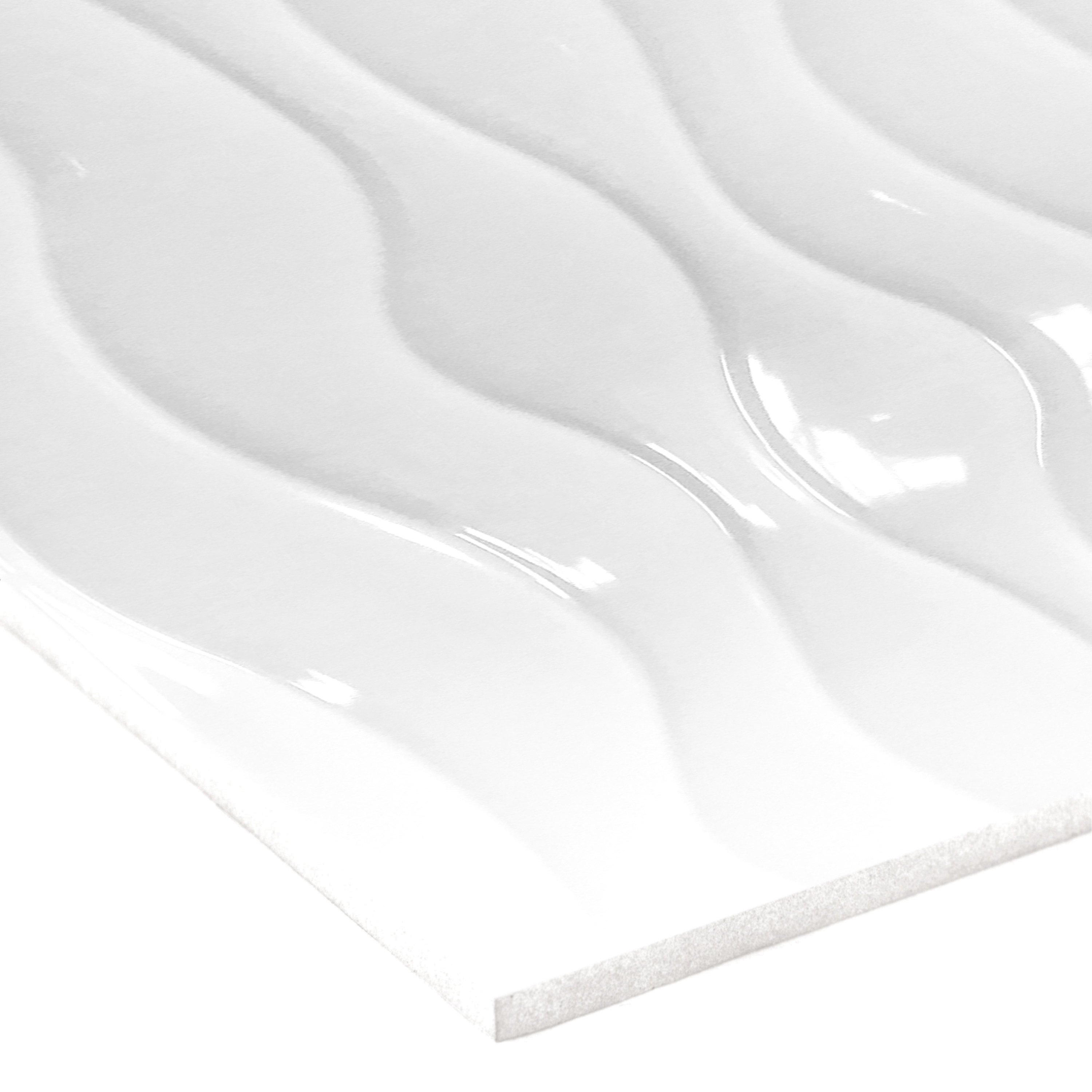 Carrelage Blanc Vague Relief