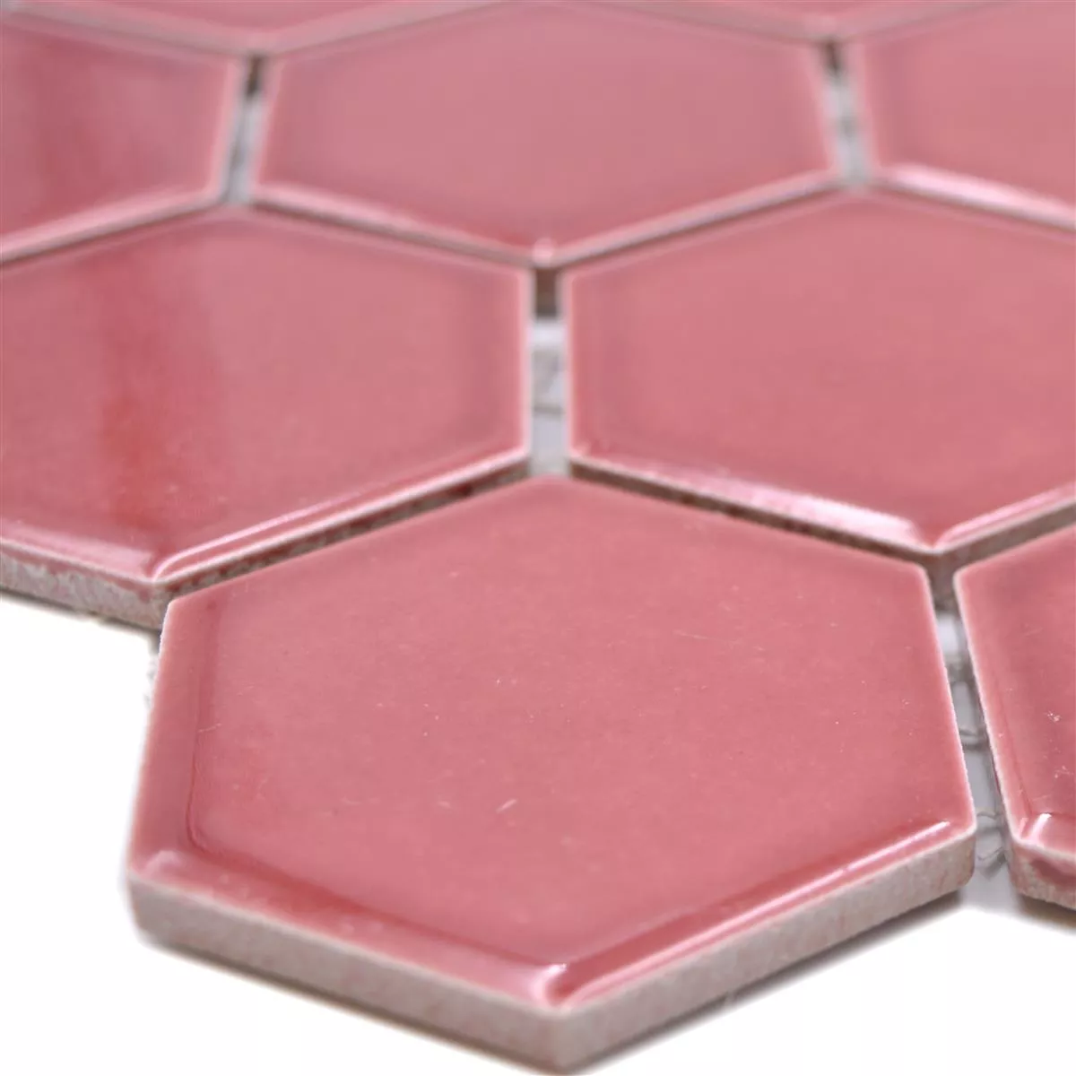 Céramique Mosaïque Salomon Hexagone Bordeaux Rouge H51 Céramique Mosaïque Salomon Hexagone Bordeaux Rouge H51
