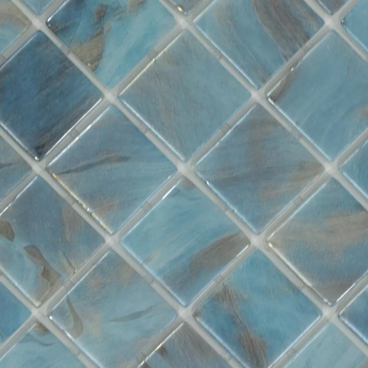 Verre Piscine Mosaïque Alassio Bleu 38