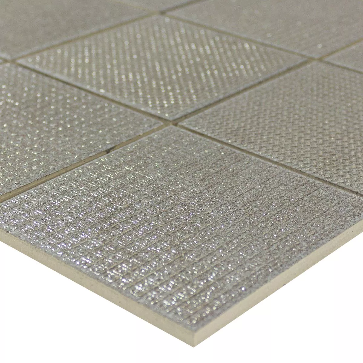 Areora Céramique Mosaïque Metallic Gris