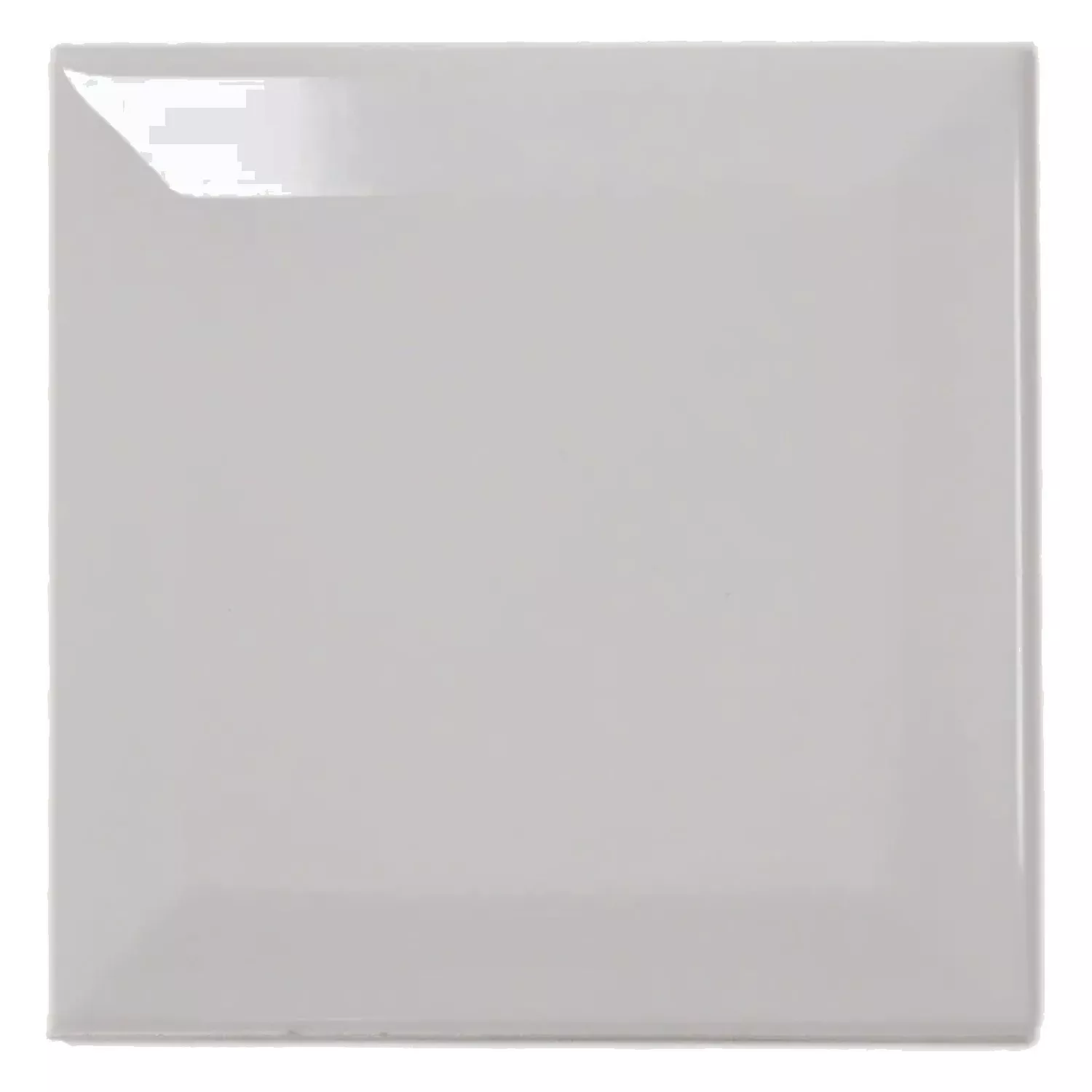 Carrelage métro Gris Brillant 10x10 cm Avec Facette Catarina Gris
