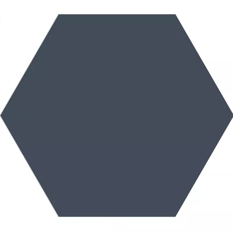 Loire Bleu Hexagone Structuré 23x27 cm