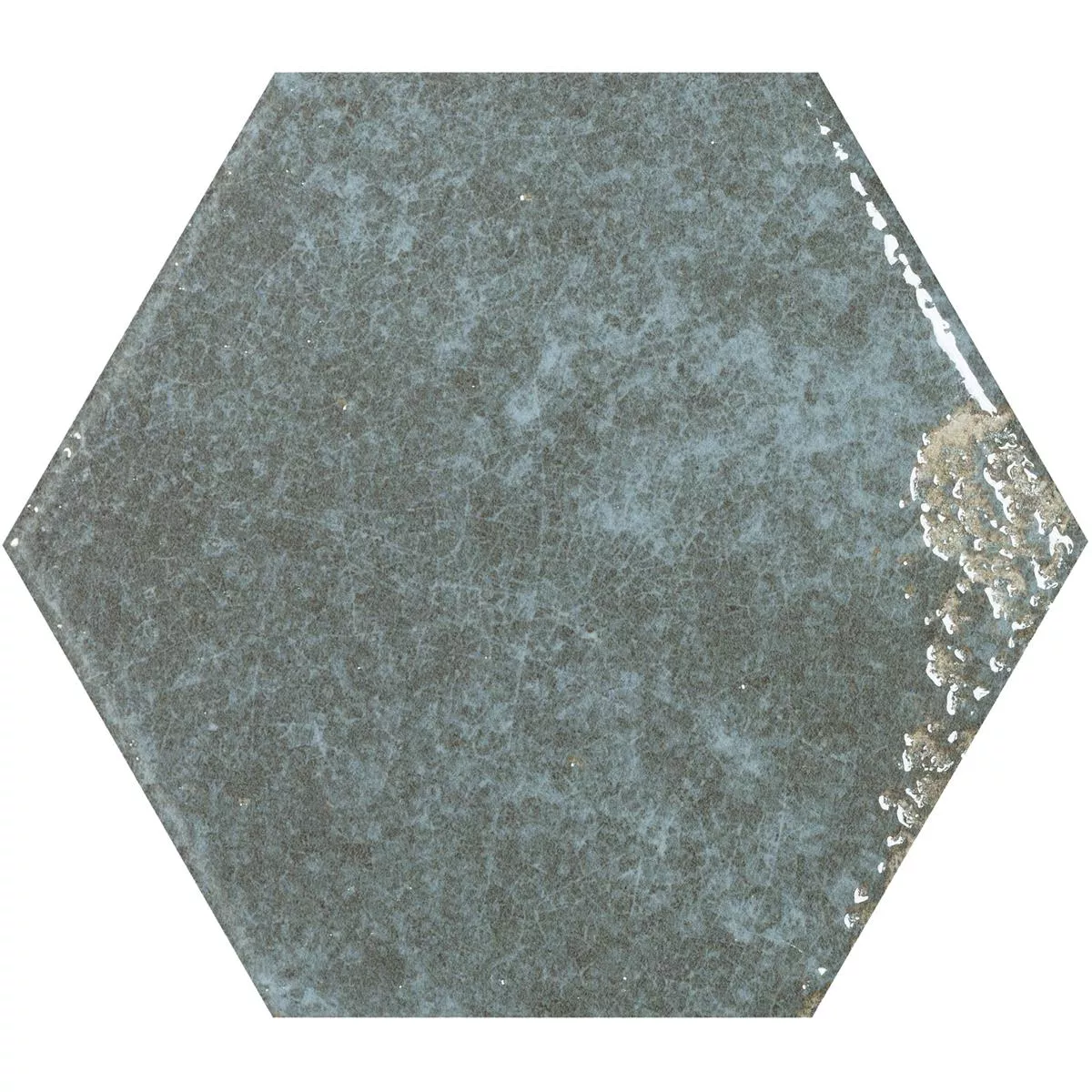 Carrelage Mural Lara Brillant Ondulé 13x15cm Hexagone Gris Carrelage Mural Lara Brillant Ondulé 13x15cm Hexagone Gris