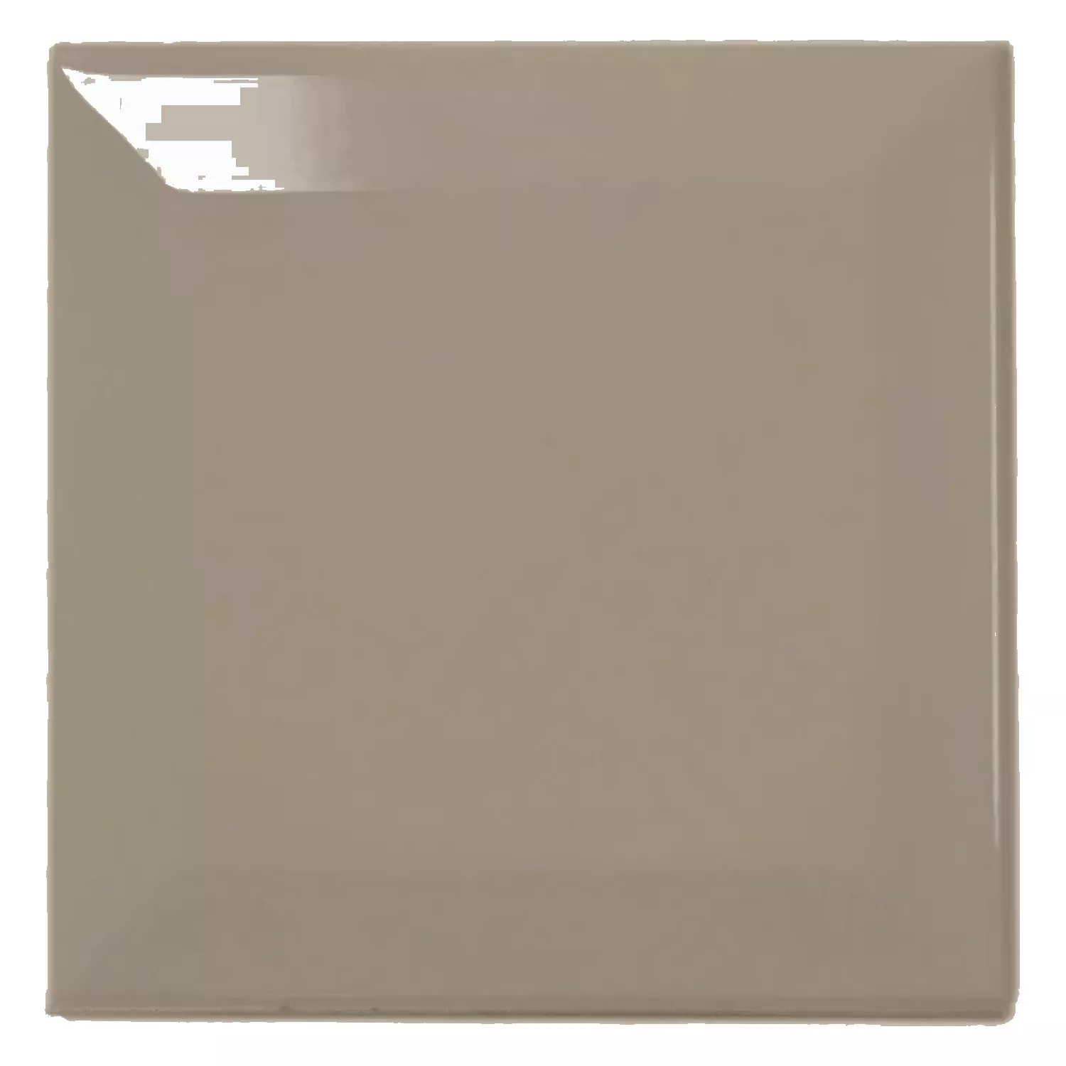 Carrelage métro Beige Brillant 10x10 cm Avec Facette Catarina Fawn
