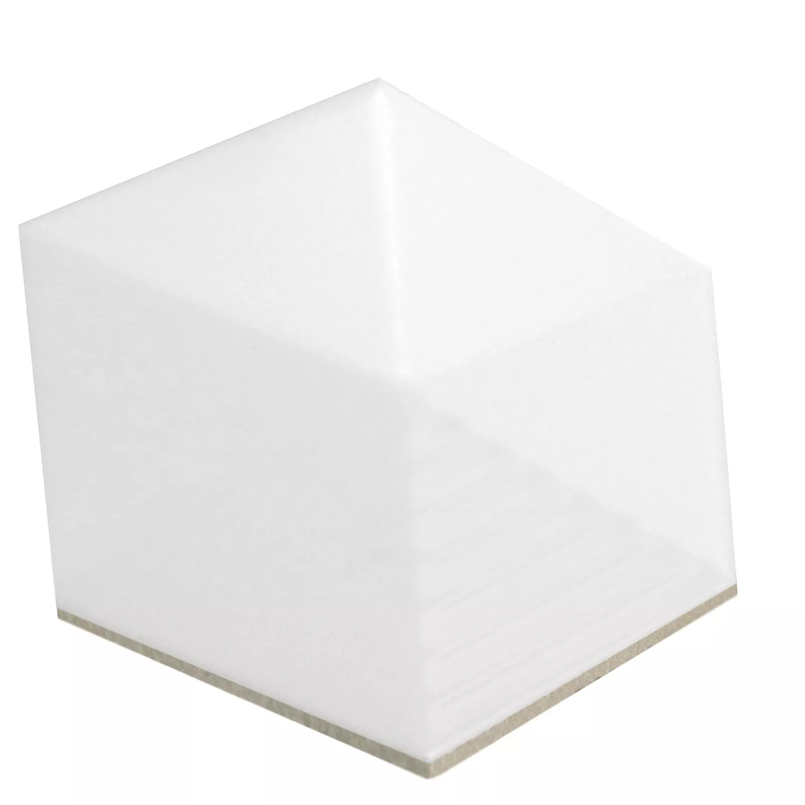 Échantillon Carrelage Mural Rockford 3D Hexagone 12,4x10,7cm Blanc Mat