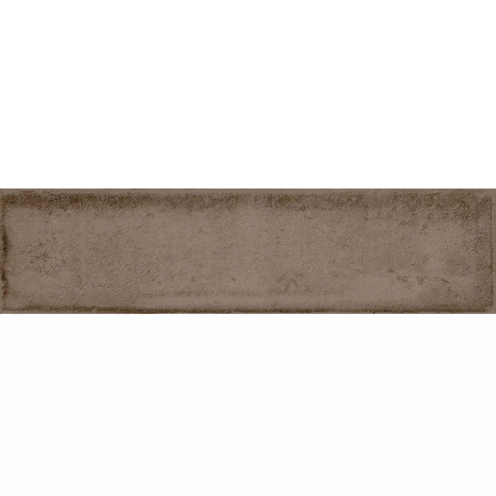 Carrelage Mural Maestro Ondulé Brillant Brun 7,5x30cm