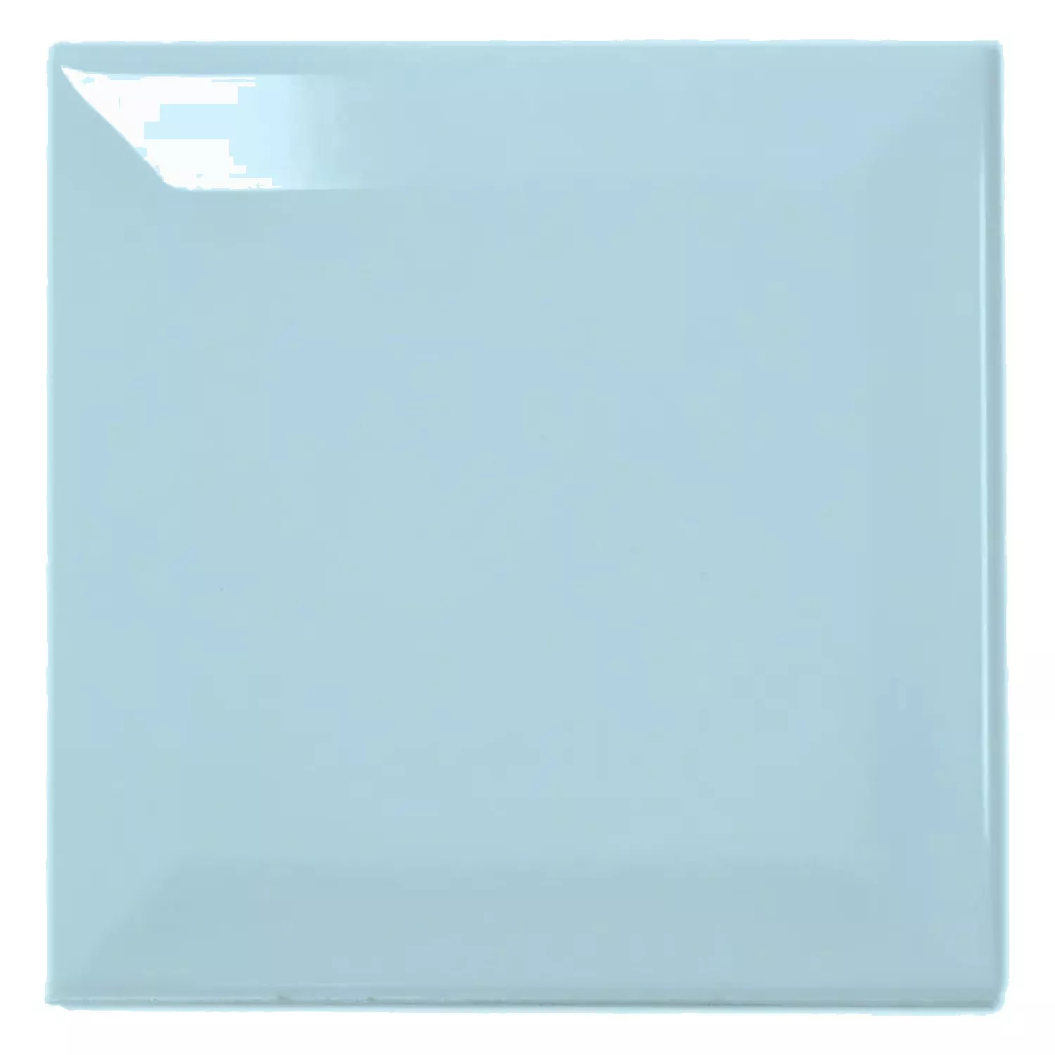 Carrelage métro Bleu Brillant 10x10 cm Avec Facette Catarina Piscina